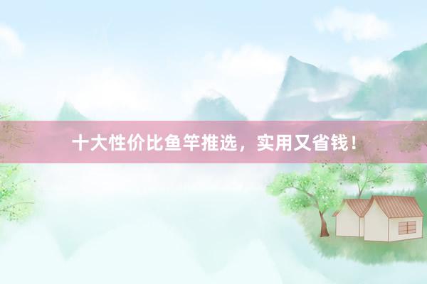 十大性价比鱼竿推选，实用又省钱！